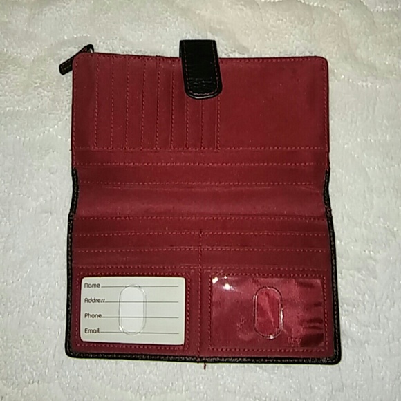 Black  Wilson's Leather purse with matching wallet - Picture 3 of 7